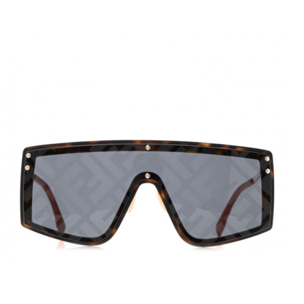 Fendi Zucca Large Signature Shield Sunglasses 🕶️